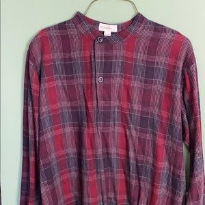 Tna quarter button long sleeve